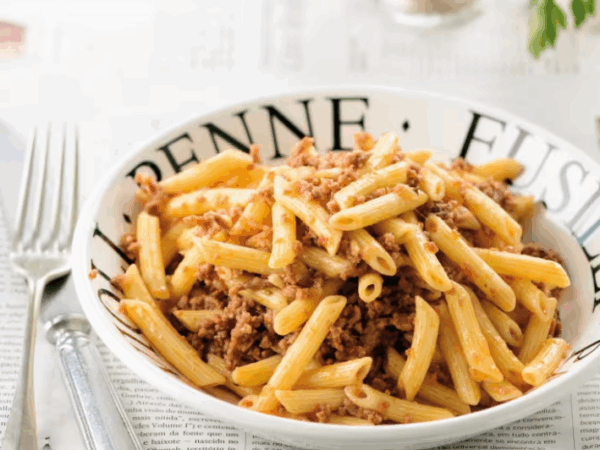 Macarrones con Carne picada