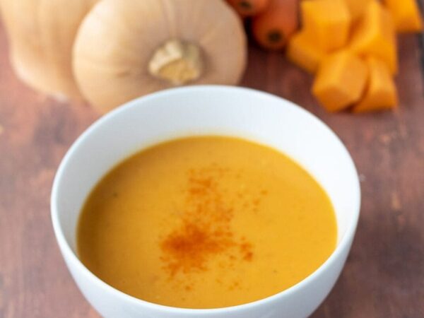 Pure de calabaza y zanahoria